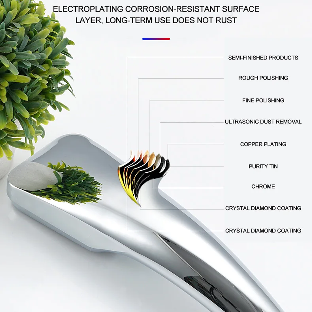 Cabezal de Ducha ZhangJi Alta Presión 300 Agujeros Ahorro de Agua 20