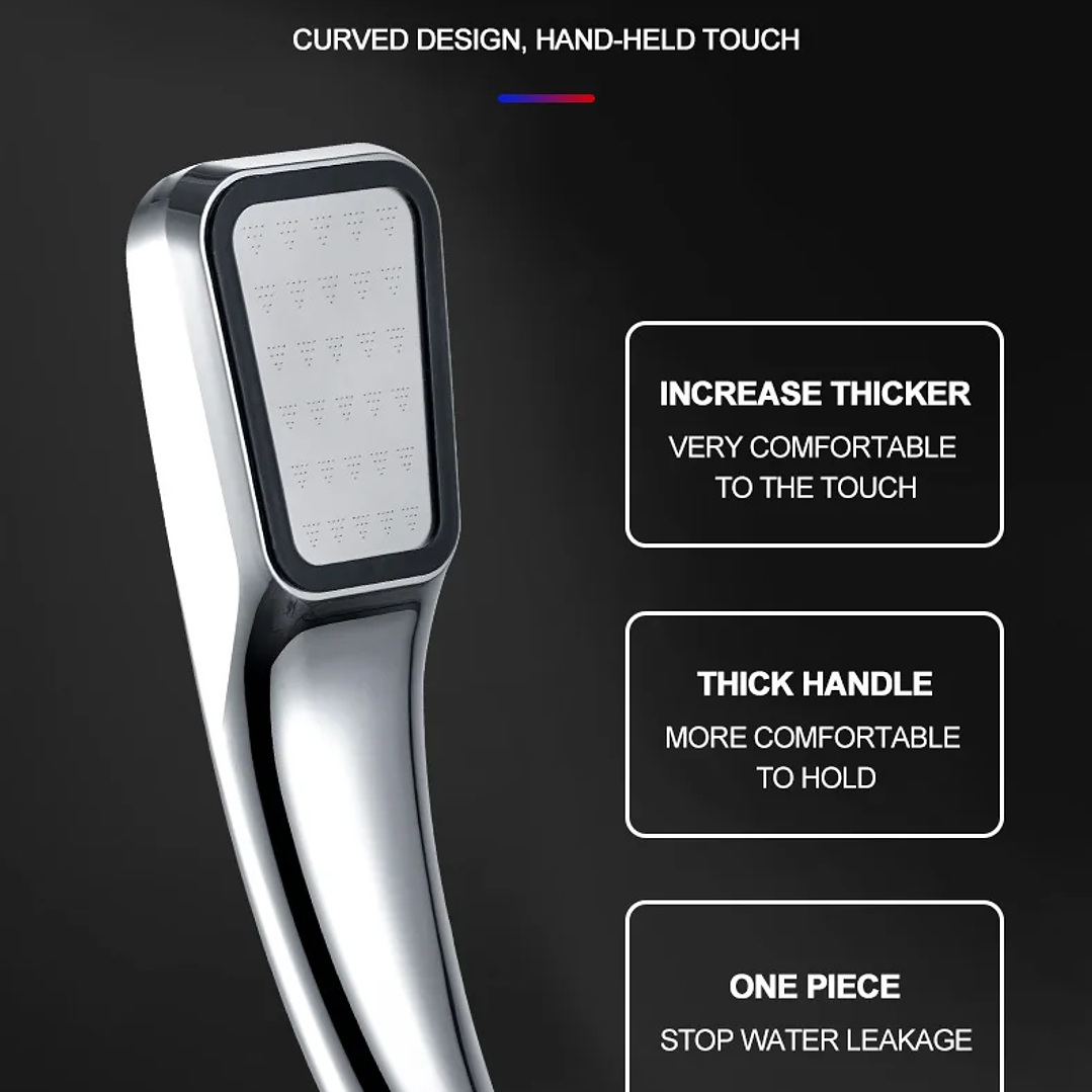 Cabezal de Ducha ZhangJi Alta Presión 300 Agujeros Ahorro de Agua 21