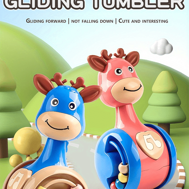 Juguete Roly Poly SONGYI para Bebés 6–12 Meses con Sonido y Movimiento 9