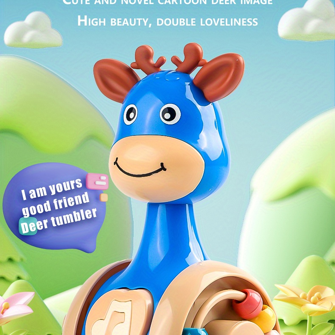 Juguete Roly Poly SONGYI para Bebés 6–12 Meses con Sonido y Movimiento 12