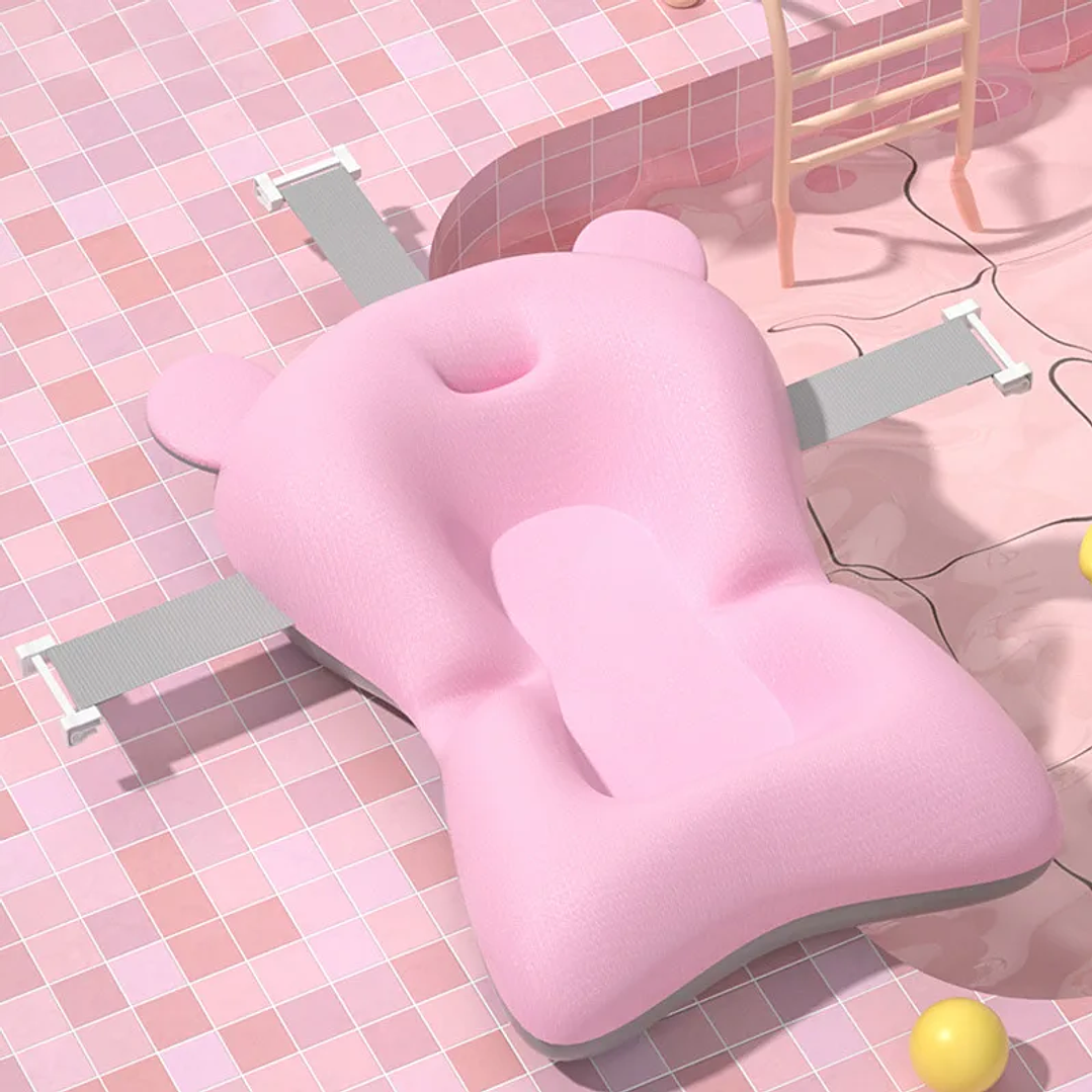 Cojín de Baño Flotante para Bebé Ajustable y Antideslizante 24