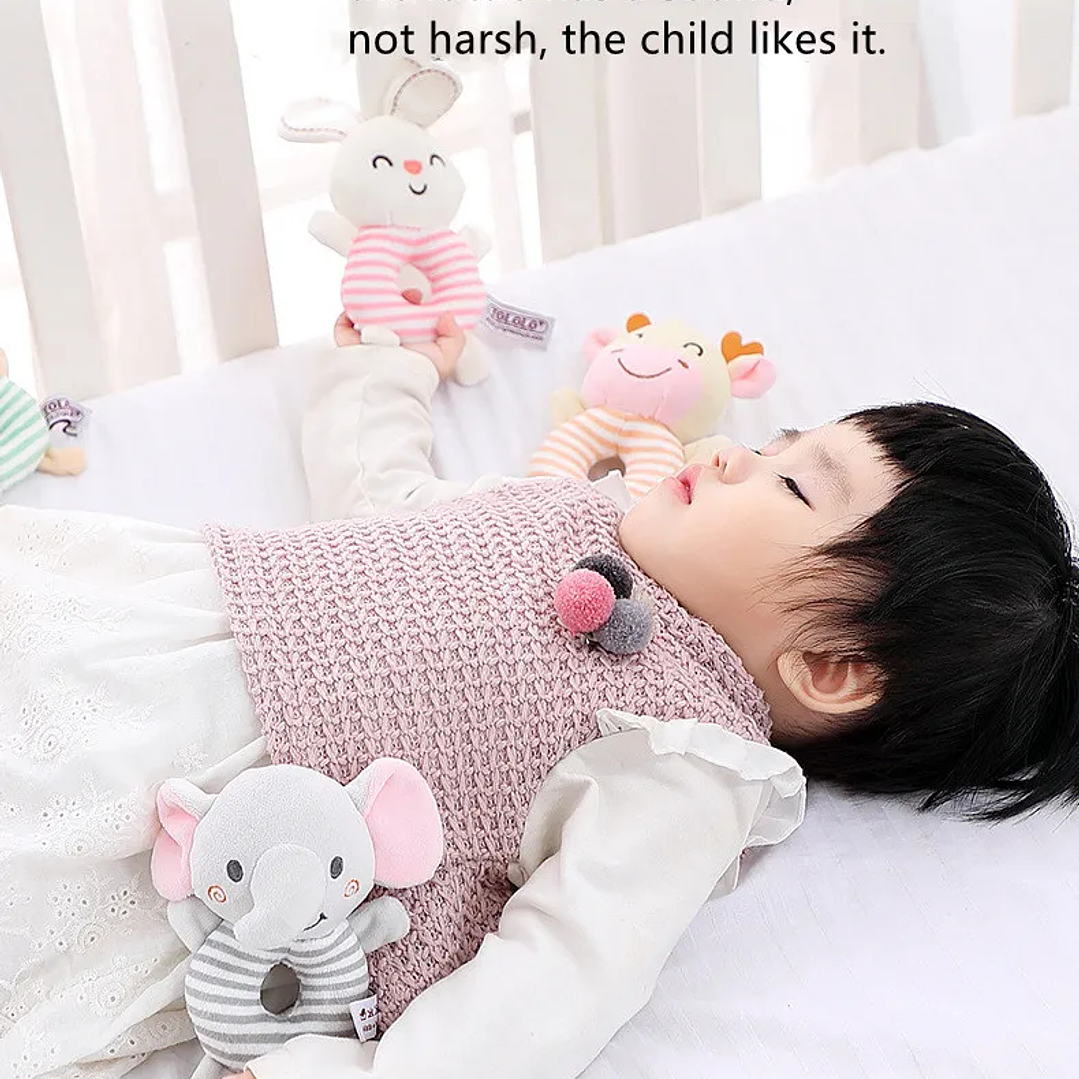 Sonajero de Felpa Datgo para Bebé 0–24 Meses | Animal de Dibujos Animados 13