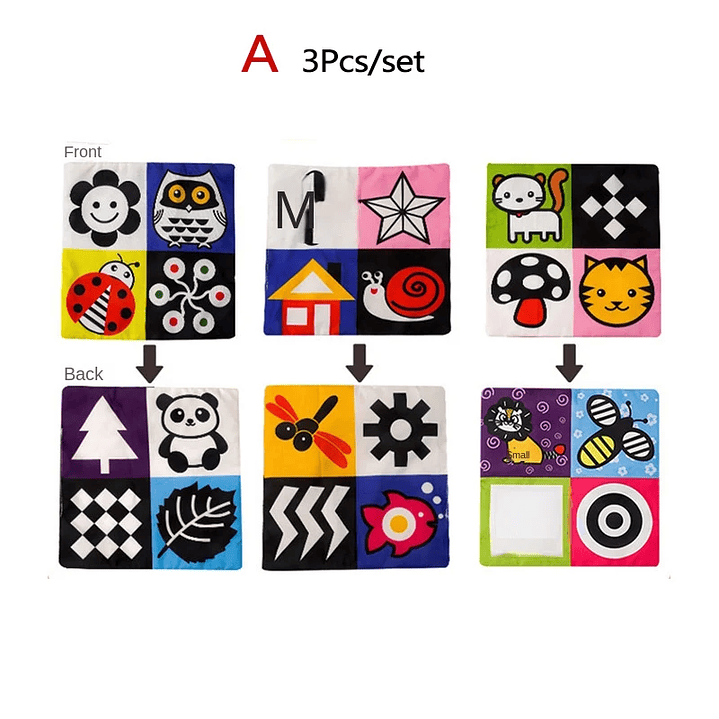 Caja de Pañuelos Montessori SMVP | Juguete Sensorial Educativo para Bebés 15