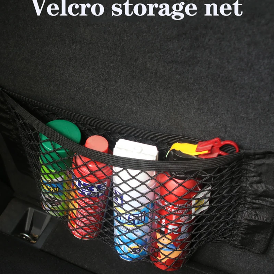 Bolsa de Malla para Maletero Cochebar | Organizador Elástico para Respaldo de Asiento 12