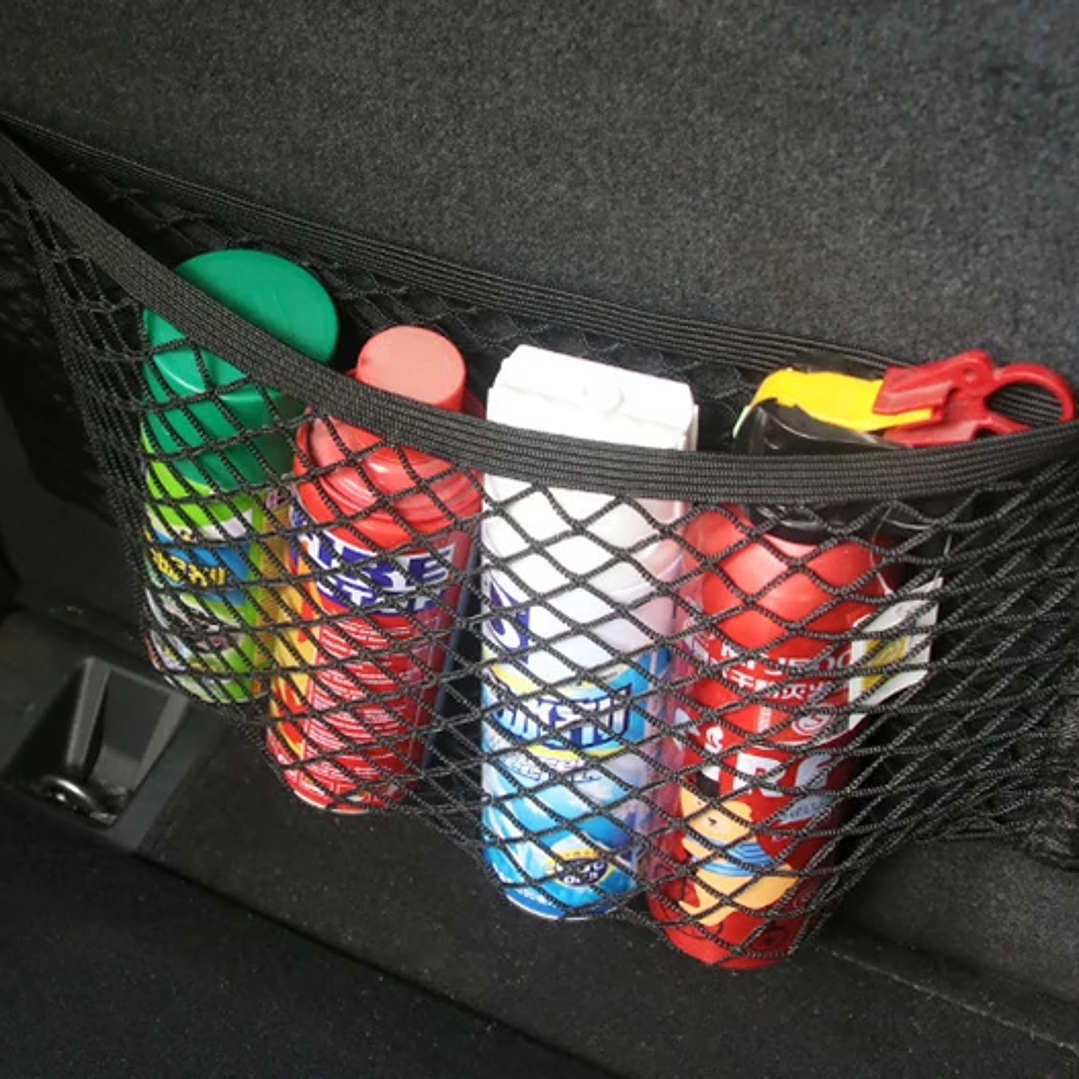 Bolsa de Malla para Maletero Cochebar | Organizador Elástico para Respaldo de Asiento 20