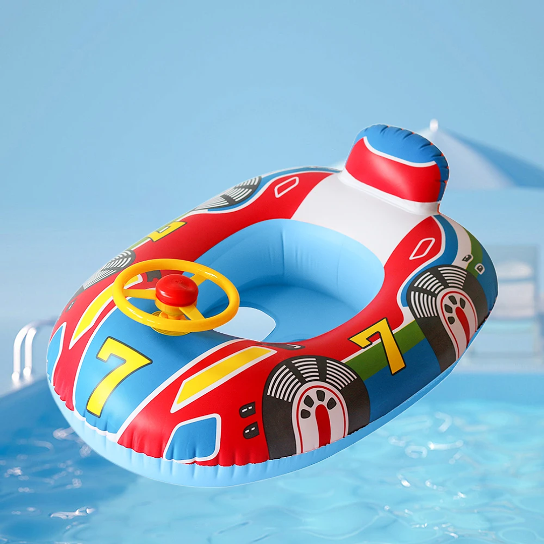 Anillo de Natación para Bebé Shunmaii | Flotador Inflable con Parasol y Volante 13