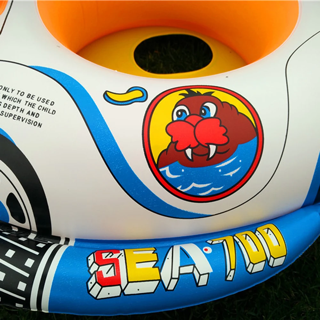 Anillo de Natación para Bebé Shunmaii | Flotador Inflable con Parasol y Volante 22