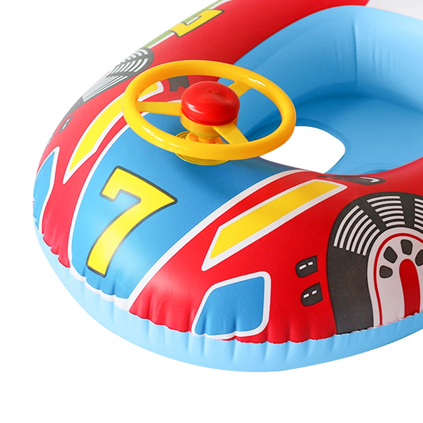 Anillo de Natación para Bebé Shunmaii | Flotador Inflable con Parasol y Volante 24