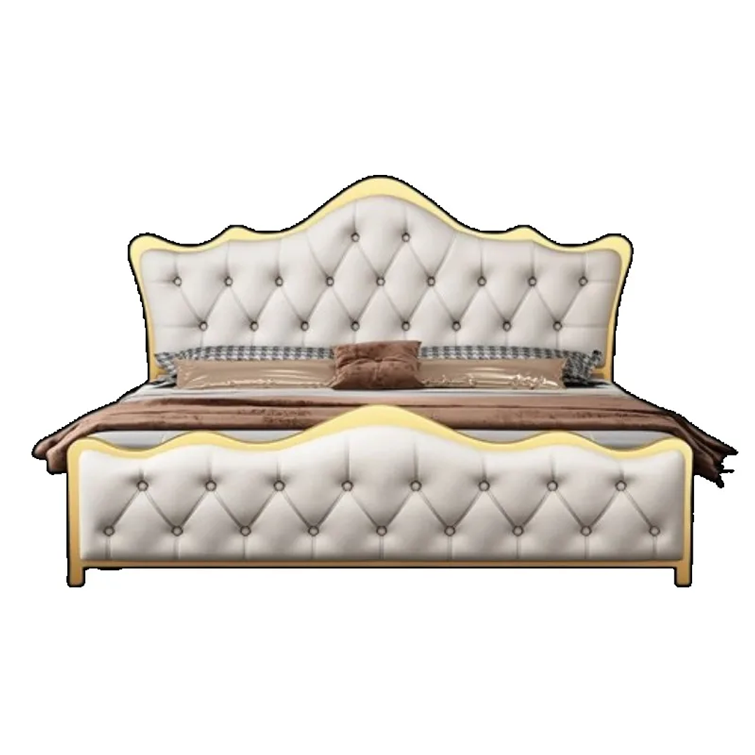 Cama Matrimonial Moderna con Cabecero de Lujo | Estilo Minimalista 200x200 cm 6