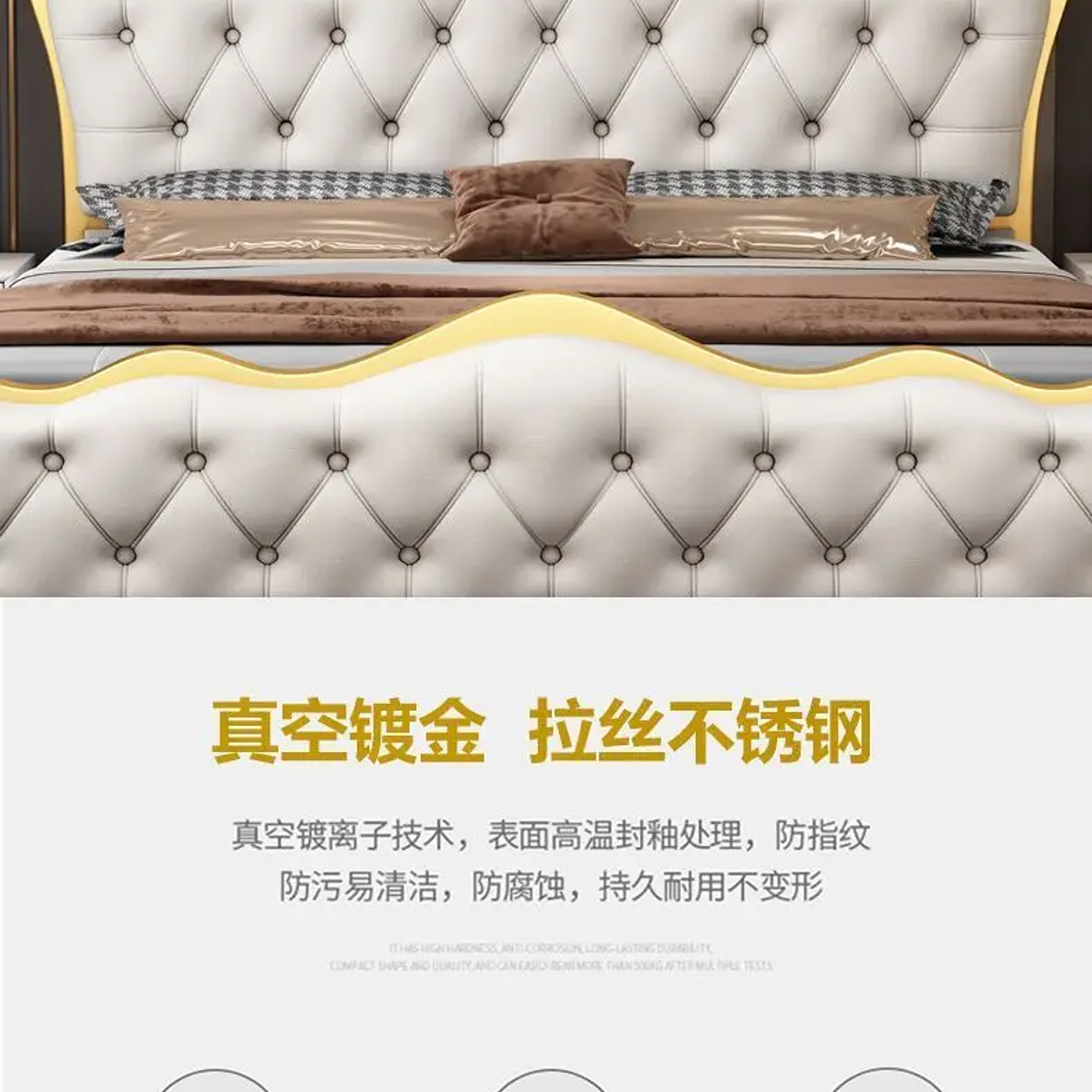 Cama Matrimonial Moderna con Cabecero de Lujo | Estilo Minimalista 200x200 cm 29