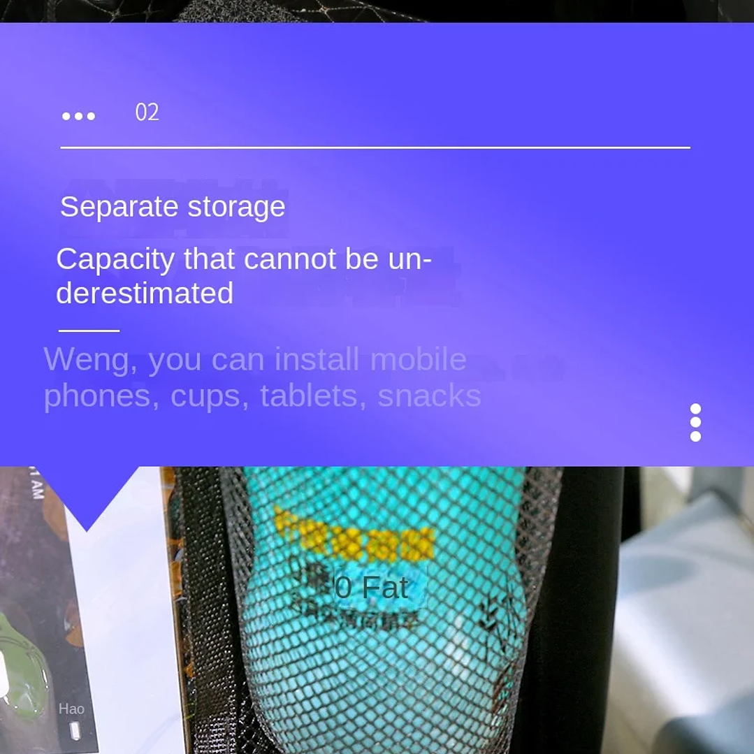Organizador de Asiento Trasero con Soporte para Tableta | Accesorio Plegable para Coche 15