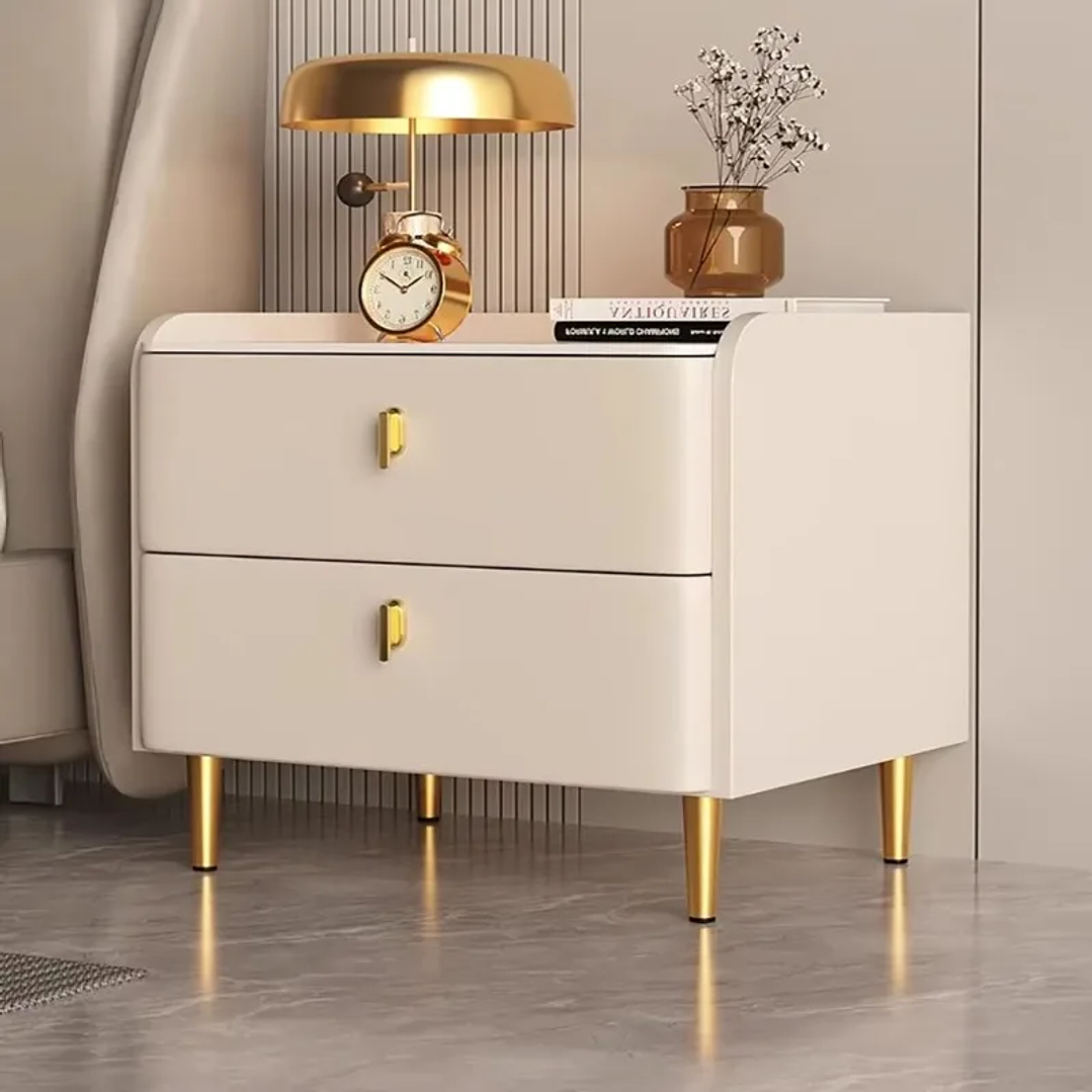 Mesita de Noche Minimalista YQXH | Mesa de Almacenamiento para Dormitorio Moderno 1