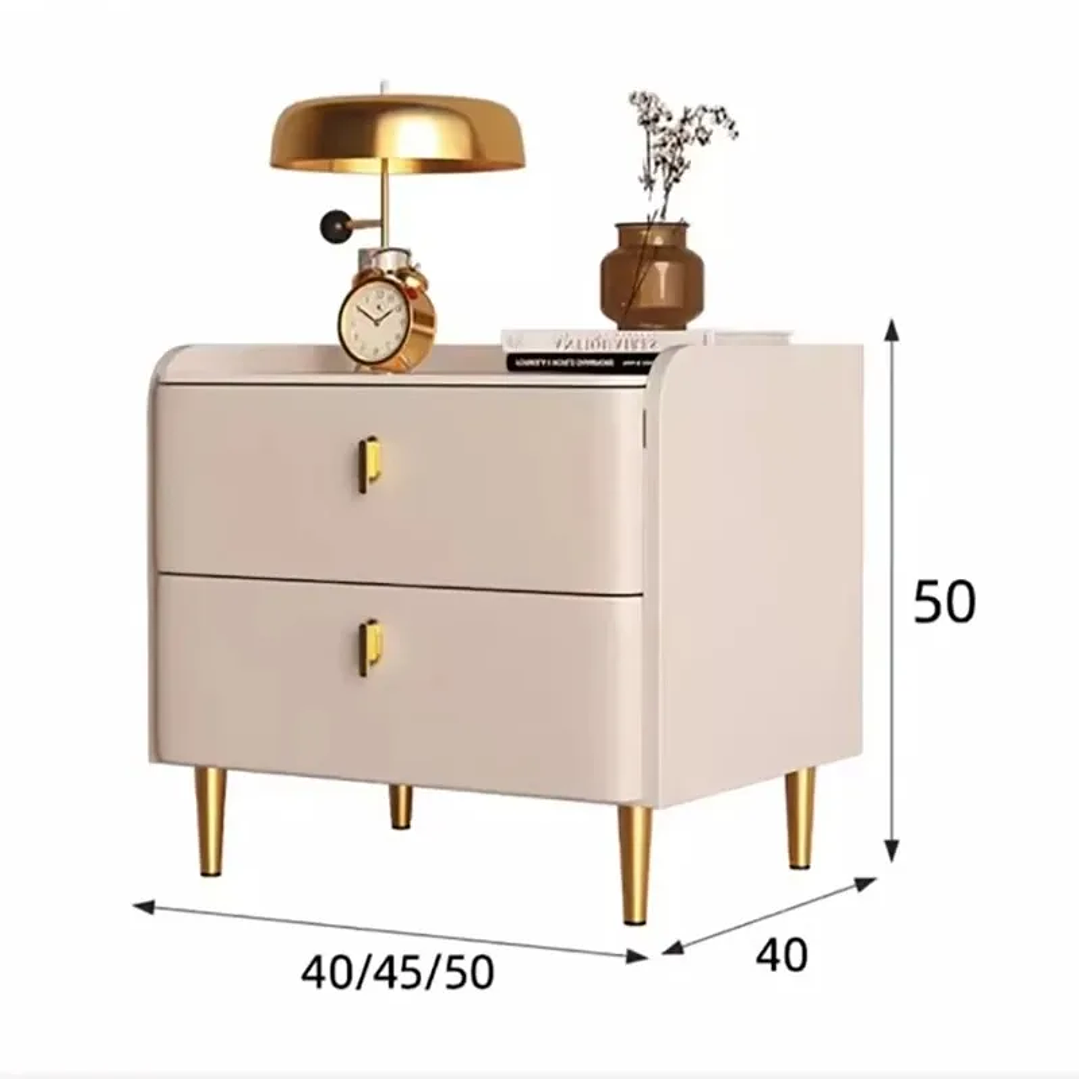 Mesita de Noche Minimalista YQXH | Mesa de Almacenamiento para Dormitorio Moderno 2