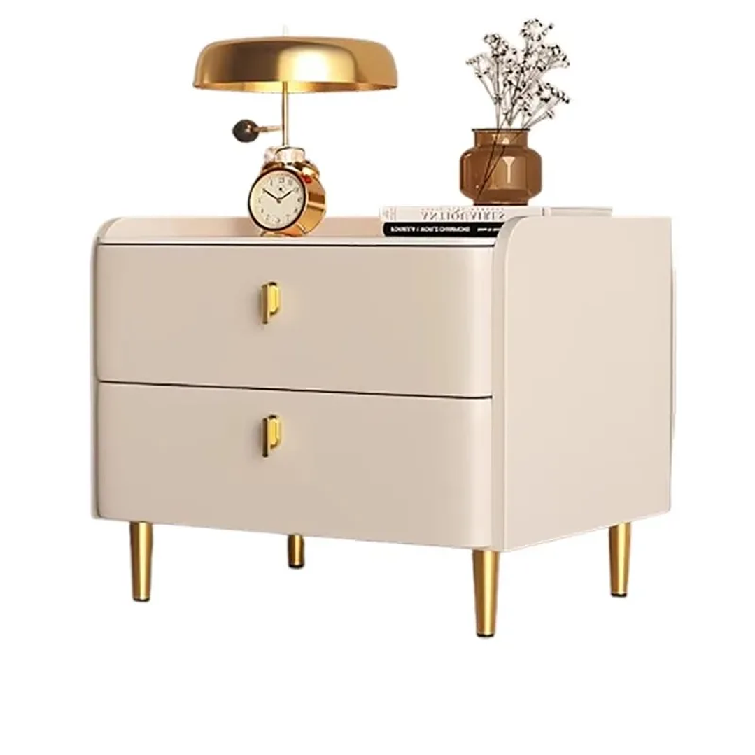 Mesita de Noche Minimalista YQXH | Mesa de Almacenamiento para Dormitorio Moderno 6