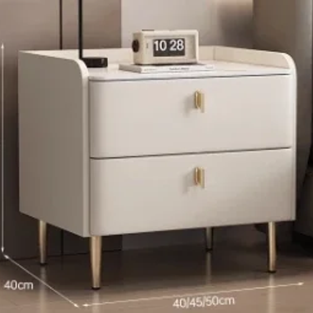 Mesita de Noche Minimalista YQXH | Mesa de Almacenamiento para Dormitorio Moderno 10