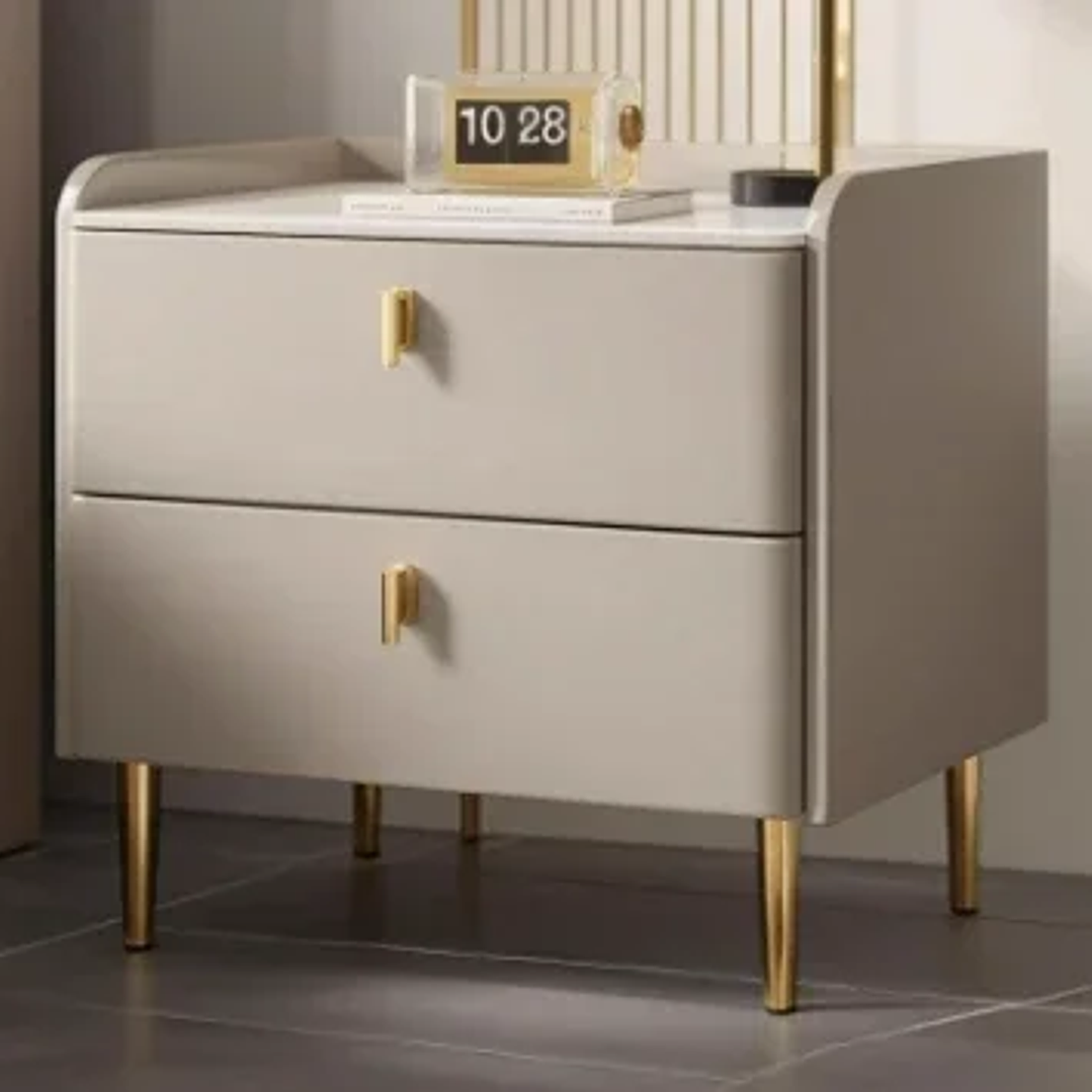 Mesita de Noche Minimalista YQXH | Mesa de Almacenamiento para Dormitorio Moderno 13