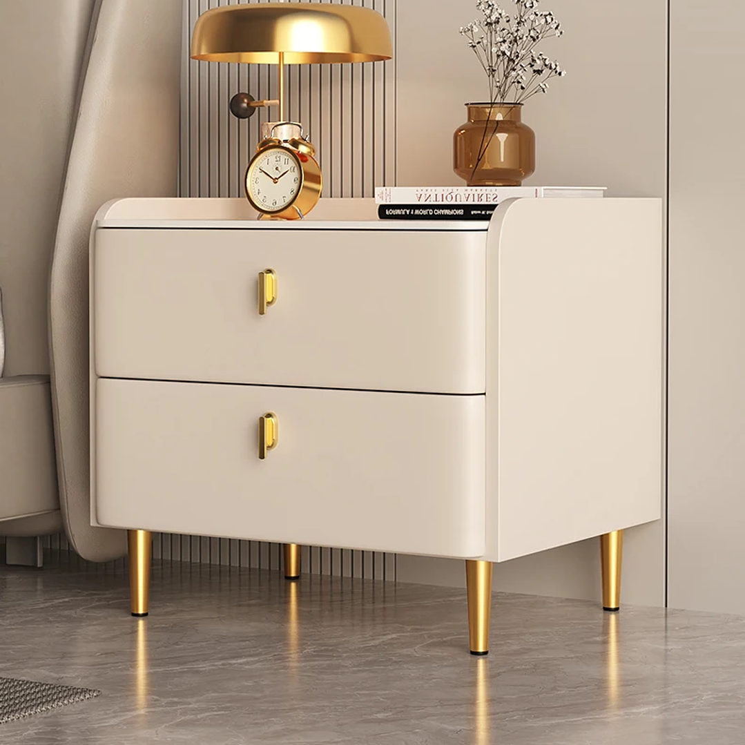 Mesita de Noche Minimalista YQXH | Mesa de Almacenamiento para Dormitorio Moderno 17