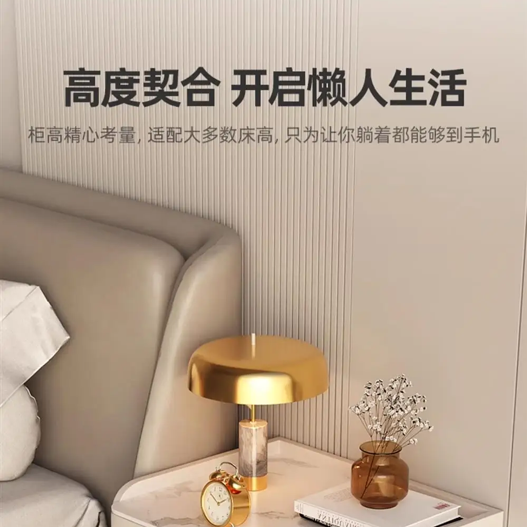 Mesita de Noche Minimalista YQXH | Mesa de Almacenamiento para Dormitorio Moderno 22