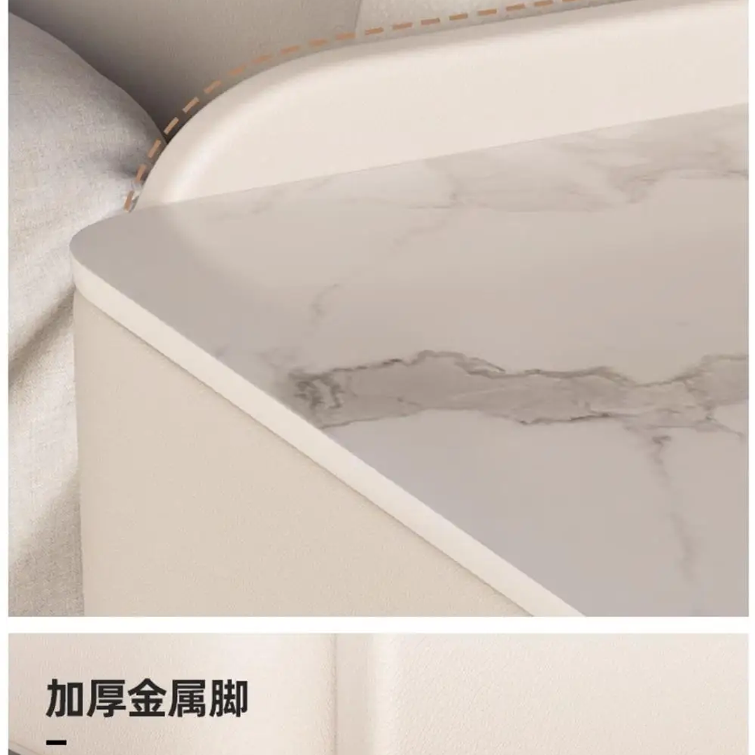 Mesita de Noche Minimalista YQXH | Mesa de Almacenamiento para Dormitorio Moderno 25