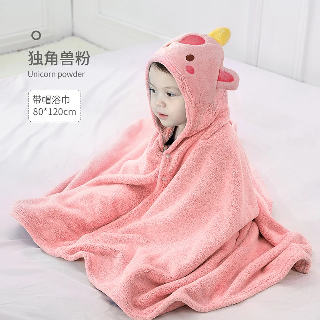 Toalla de Baño con Capucha Mambobaby | Manta Absorbente para Bebés 125×80 cm 9