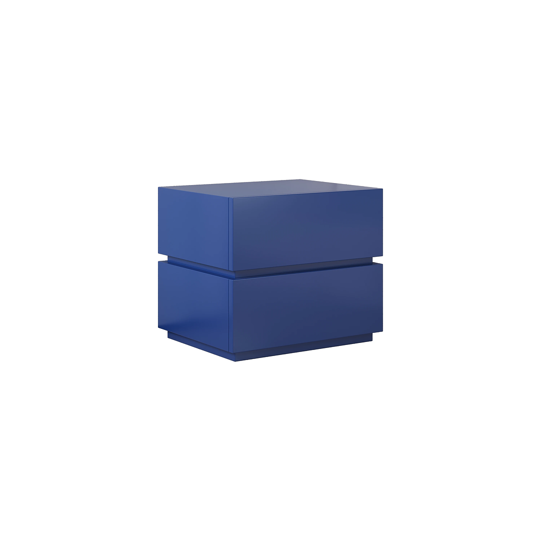 Mesita de Noche Moderna Minimalista | Con Cajón y Almacenamiento 48×40×43 cm 6