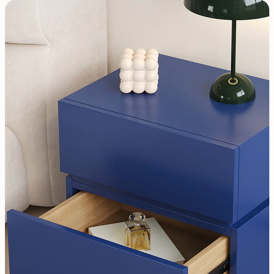 Mesita de Noche Moderna Minimalista | Con Cajón y Almacenamiento 48×40×43 cm 14