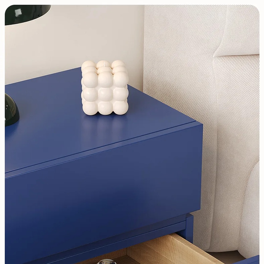 Mesita de Noche Moderna Minimalista | Con Cajón y Almacenamiento 48×40×43 cm 16