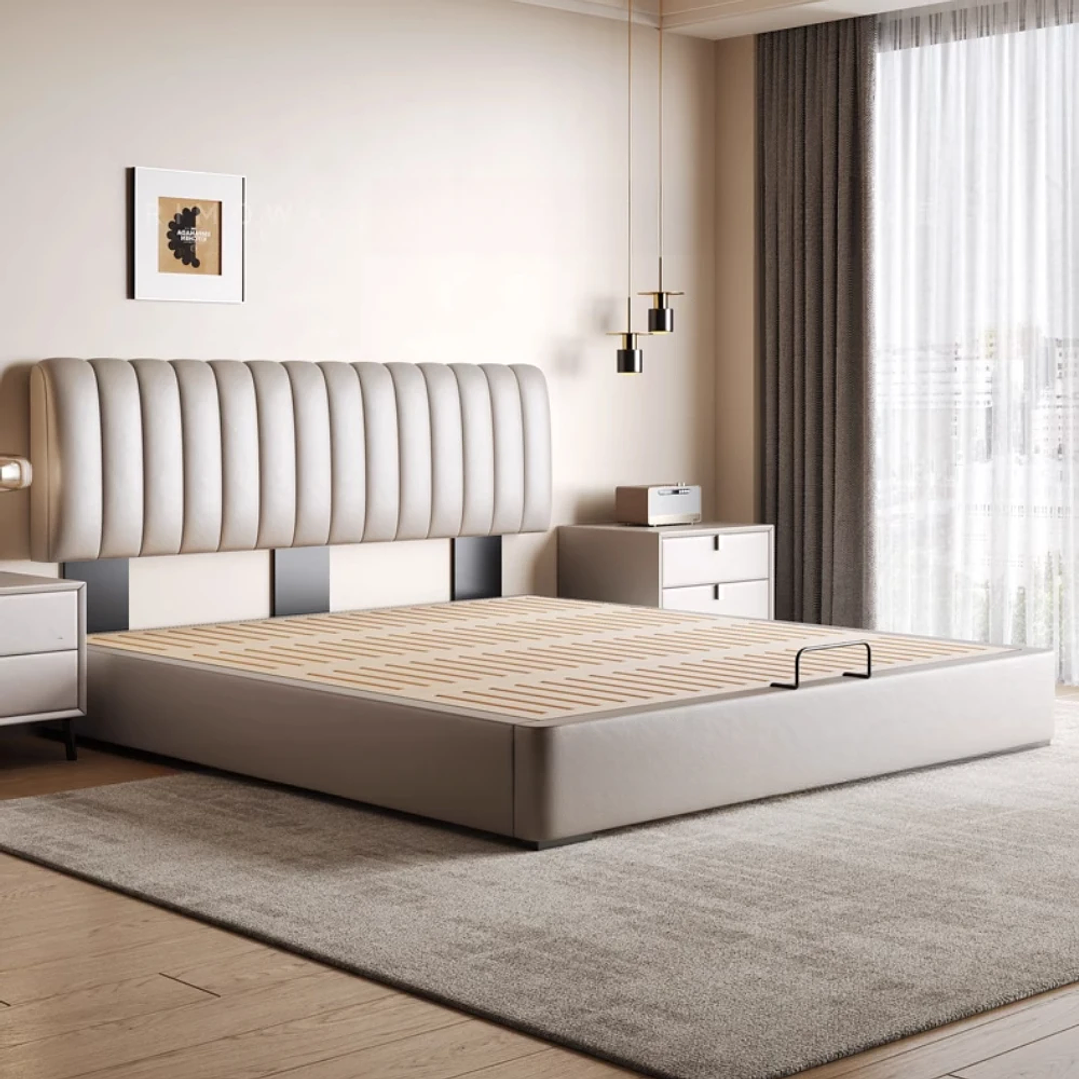 Cama Doble Tapizada MDNG 180x200 cm | Diseño Moderno con Cabecero Ajustable 4