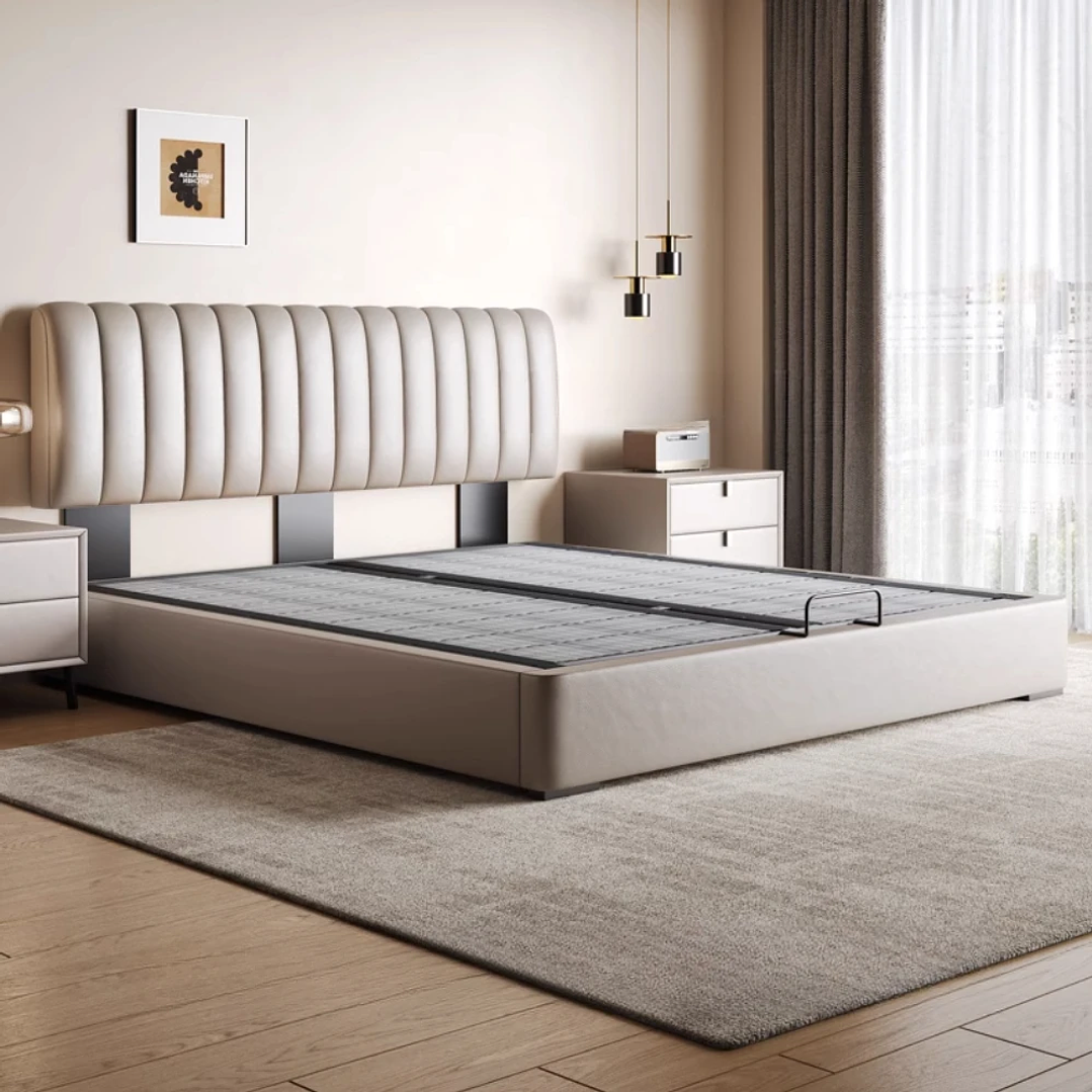 Cama Doble Tapizada MDNG 180x200 cm | Diseño Moderno con Cabecero Ajustable 5