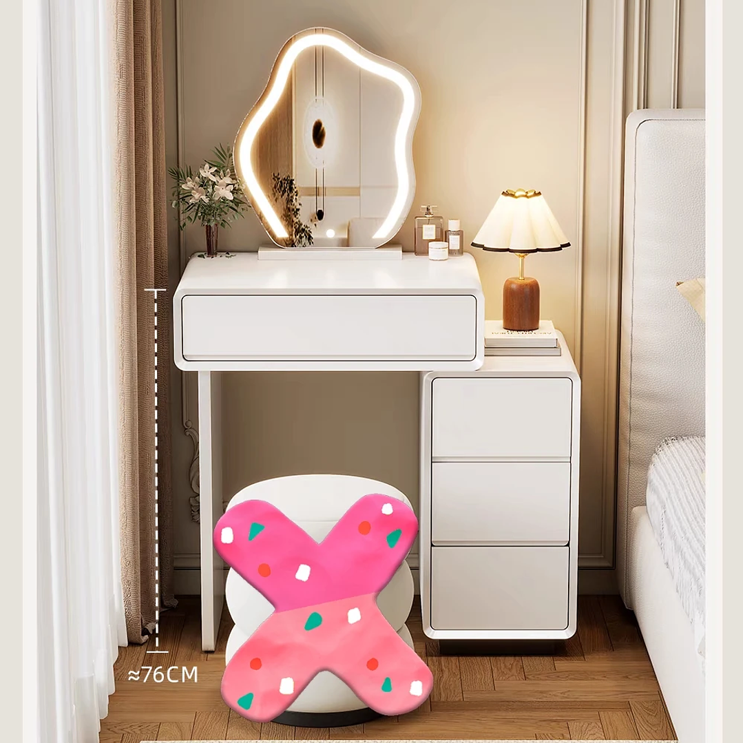Tocador de Maquillaje UOSU con Espejo | Mueble Blanco de Dormitorio Moderno 8