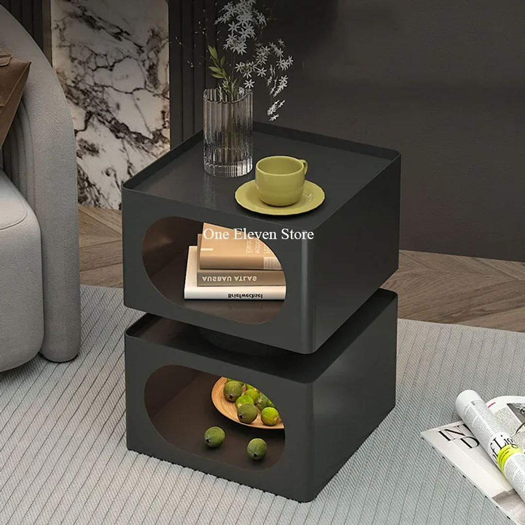 Mesita de Noche Estrecha Moderna | Dos Cajones, Estilo Nórdico 50 cm 3