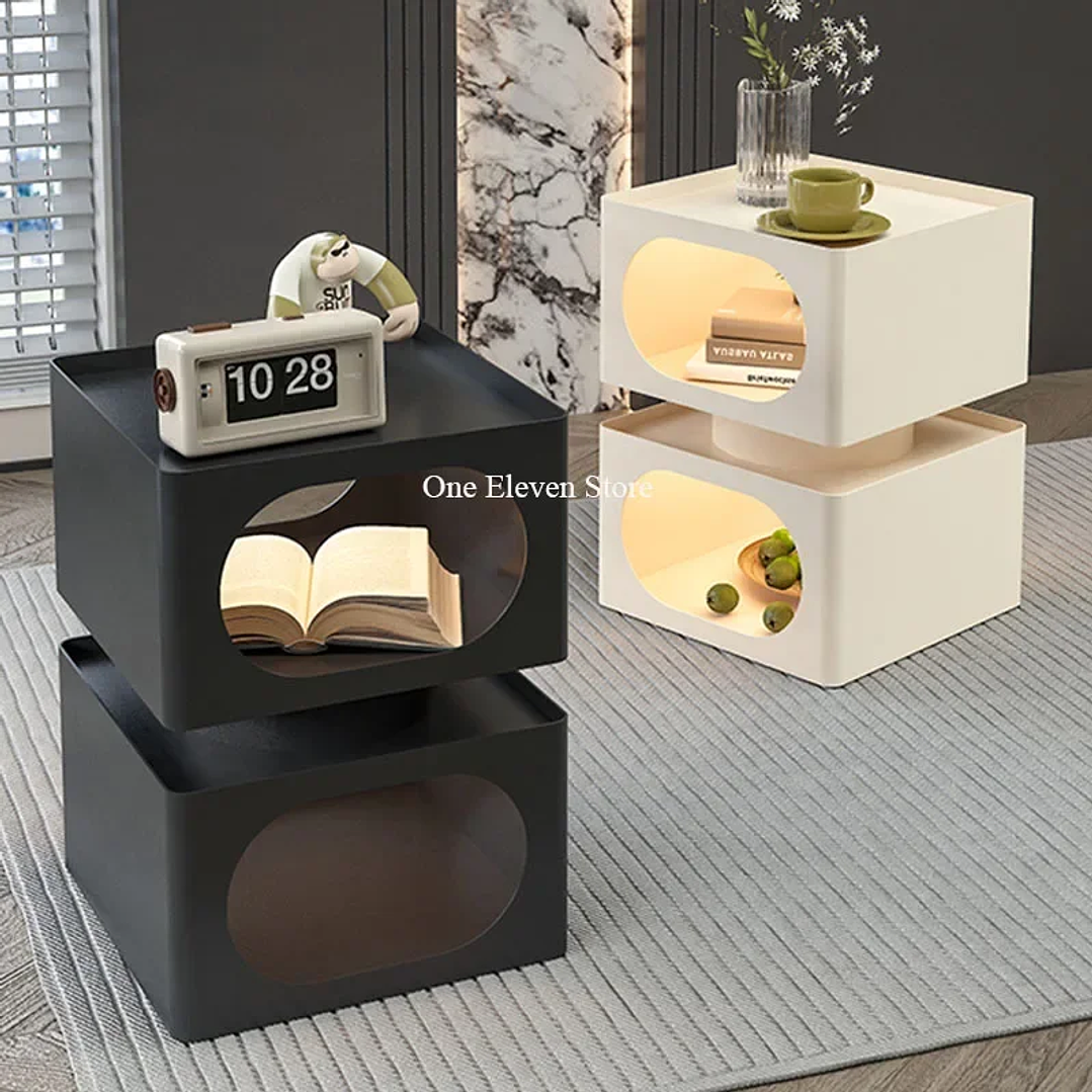 Mesita de Noche Estrecha Moderna | Dos Cajones, Estilo Nórdico 50 cm 5