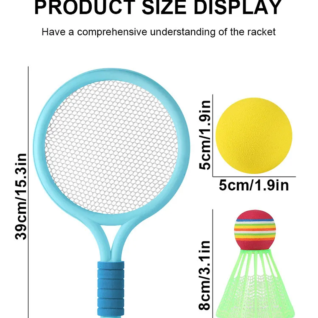 Raqueta Infantil de Tenis y Bádminton | Juego Deportivo para Niños de 3 a 12 Años 17
