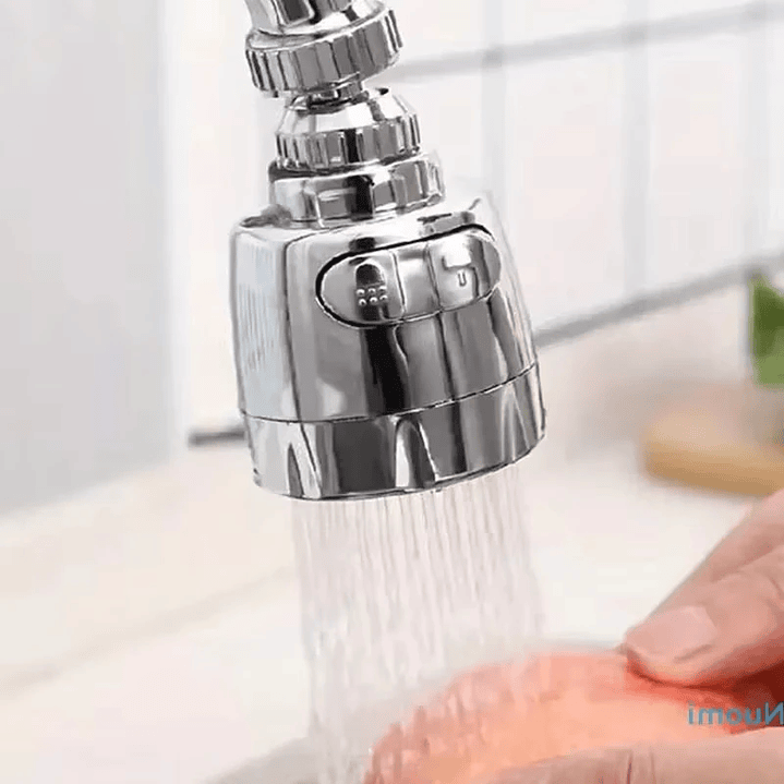 Grifo de Cocina con Ducha Giratoria | Aireador de Agua Fuerte y Ahorro 360° 8