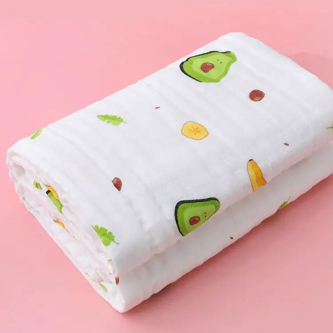 Toalla de Baño para Bebé 100% Algodón | Manta Suave 4 Capas 70×90 cm 15