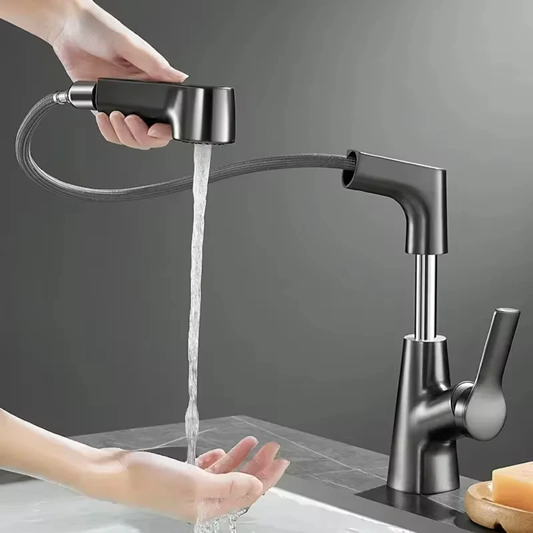 Grifo Extraíble en Cascada con Pantalla Digital | Para Cocina y Baño sin Batería 22