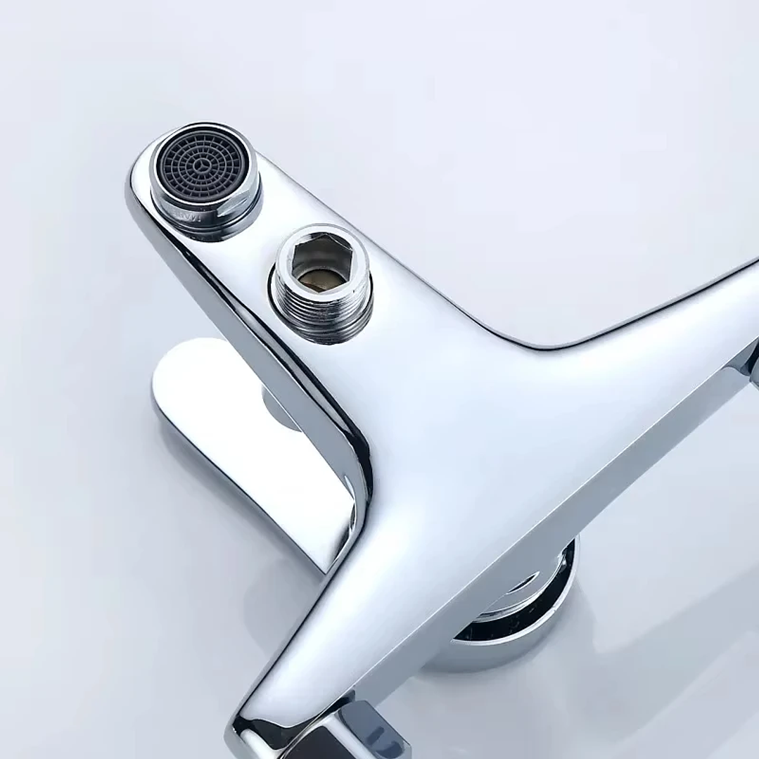 Grifo Mezclador de Bañera en Cobre | Agua Fría y Caliente con Control Dual 5