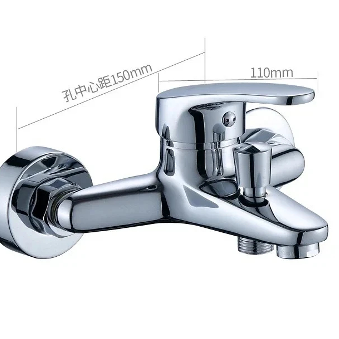 Grifo Mezclador de Bañera en Cobre | Agua Fría y Caliente con Control Dual 7