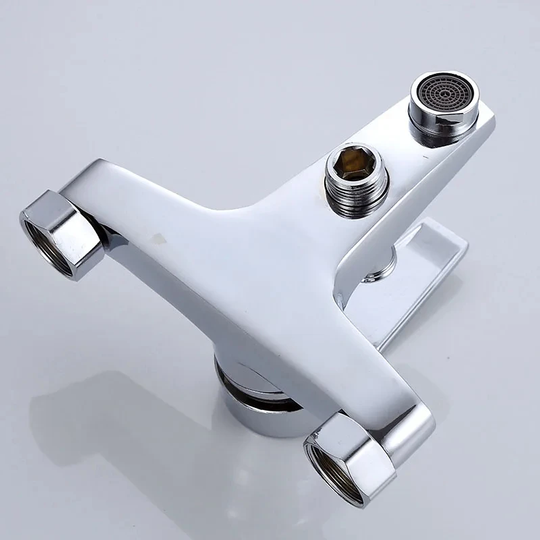 Grifo Mezclador de Bañera en Cobre | Agua Fría y Caliente con Control Dual 10