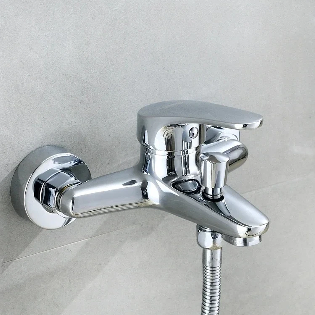 Grifo Mezclador de Bañera en Cobre | Agua Fría y Caliente con Control Dual 12