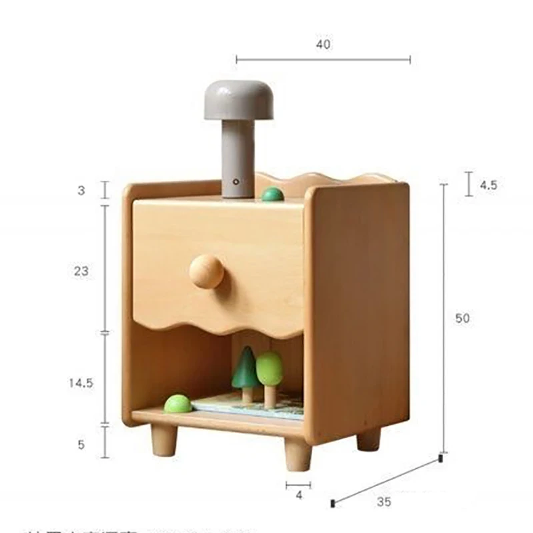 Mesita de Noche Infantil Moderna | Diseño Minimalista con Almacenamiento 2