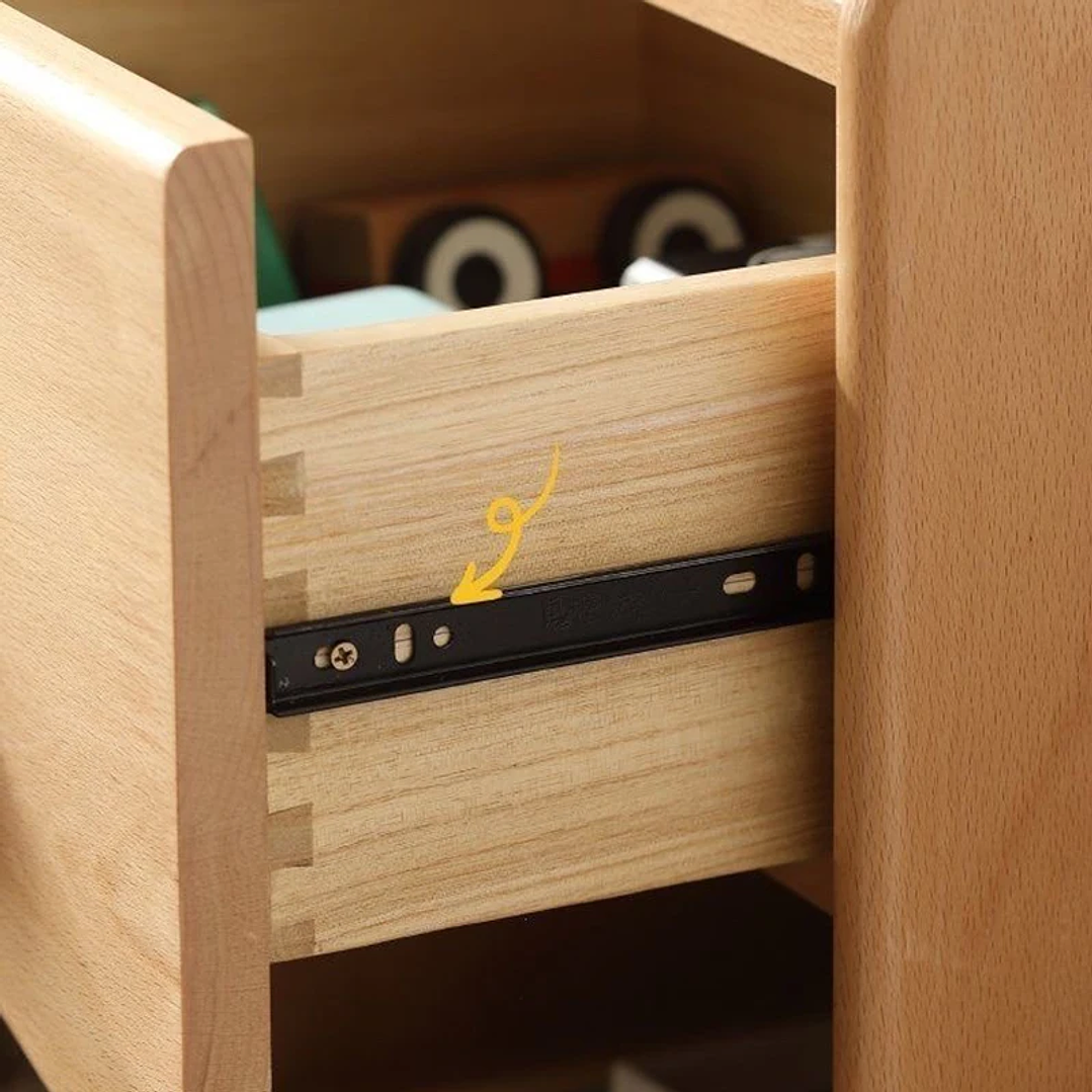 Mesita de Noche Infantil Moderna | Diseño Minimalista con Almacenamiento 4