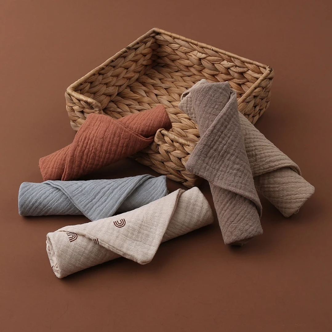 Toallitas de Muselina para Bebé | Juego de 5 Piezas de Algodón Suave 13