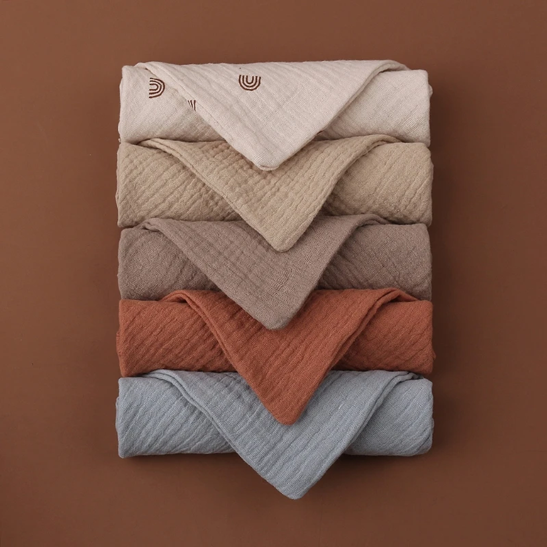 Toallitas de Muselina para Bebé | Juego de 5 Piezas de Algodón Suave 14