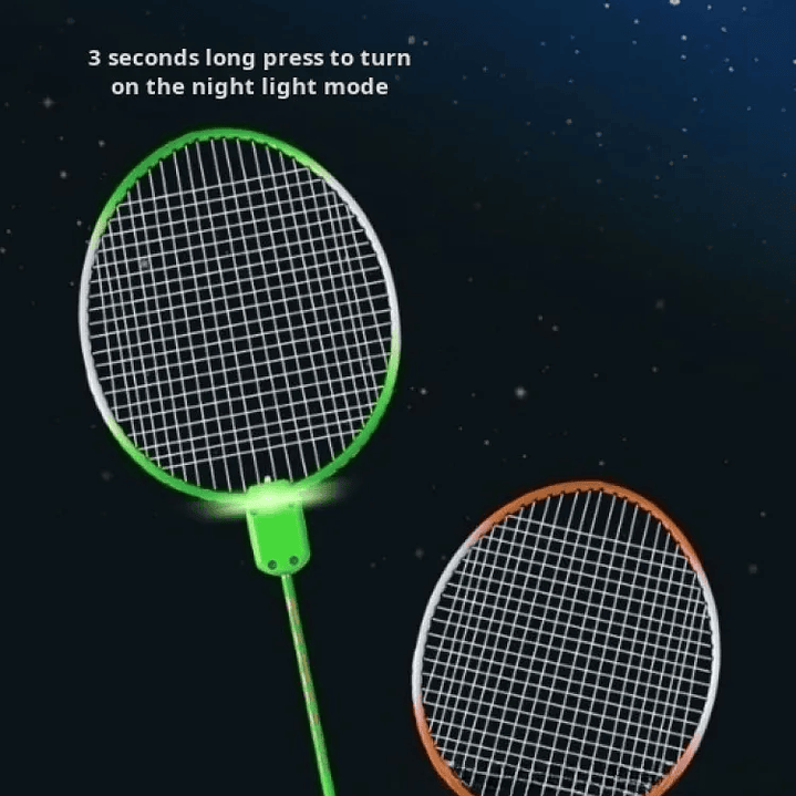 Raqueta de Bádminton Luminosa | Ultraligera para Niños y Adultos al Aire Libre 10