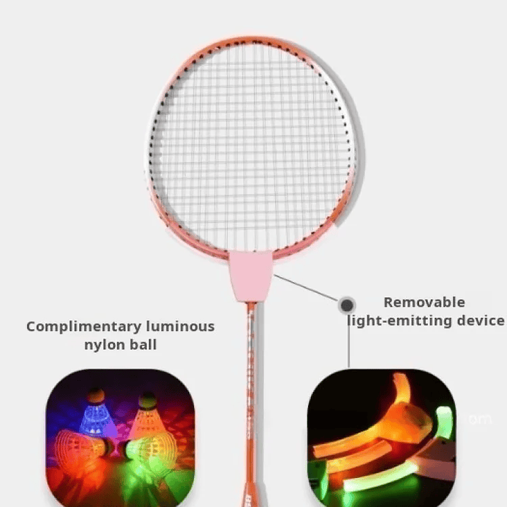 Raqueta de Bádminton Luminosa | Ultraligera para Niños y Adultos al Aire Libre 14