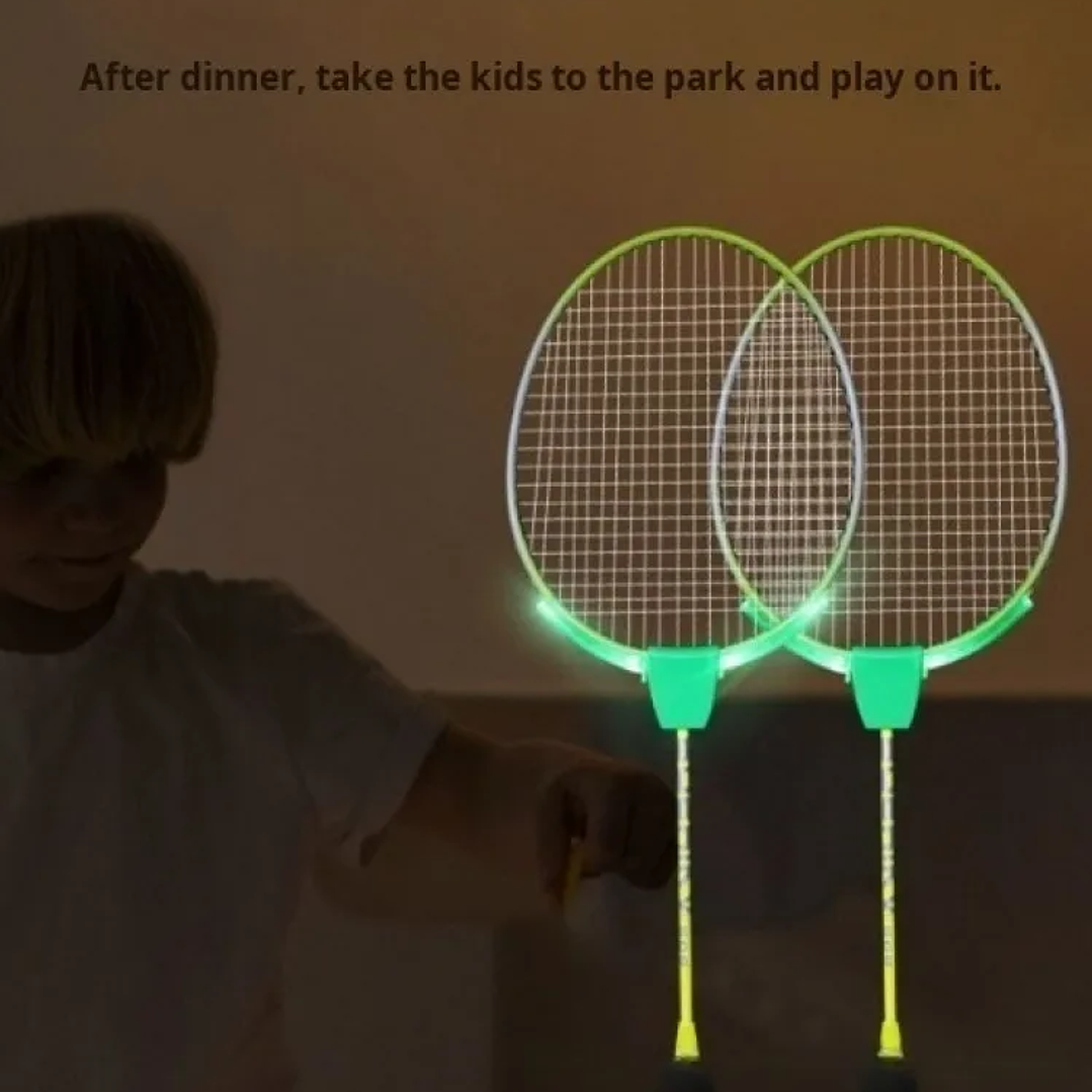 Raqueta de Bádminton Luminosa | Ultraligera para Niños y Adultos al Aire Libre 17
