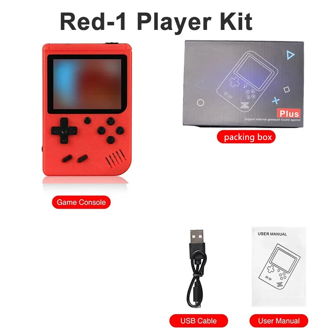 Mini Consola Retro Portátil | 400 Juegos FC con Pantalla 3.0” y Salida AV 12