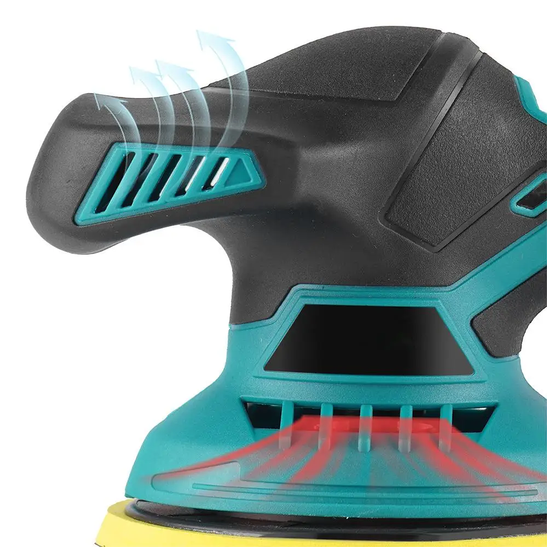 Pulidor de Coche Inalámbrico 21V | 6 Velocidades Compatible con Batería Makita 3