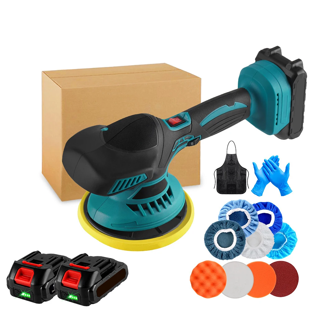 Pulidor de Coche Inalámbrico 21V | 6 Velocidades Compatible con Batería Makita 15